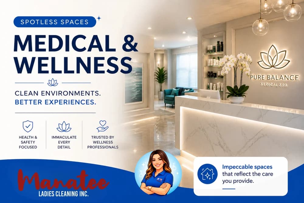 Medical and wellness facility cleaning — Manatee Ladies Cleaning