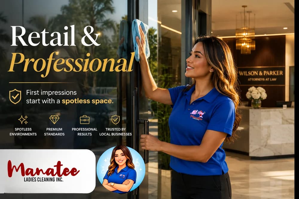 Retail and professional space cleaning — Manatee Ladies Cleaning